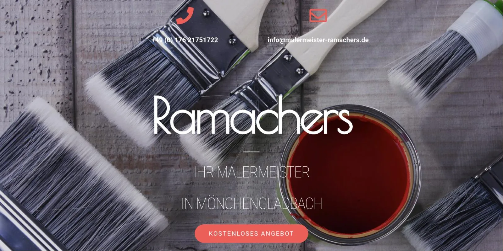 Screenshot der Website Malermeister Ramachers